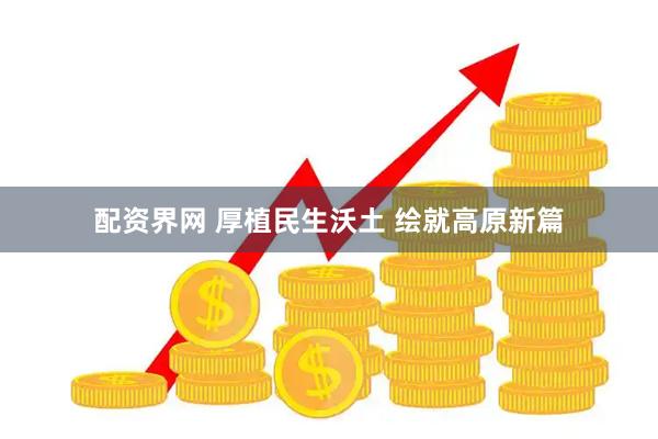 配资界网 厚植民生沃土 绘就高原新篇